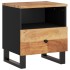 Mesita de noche madera maciza acacia y madera