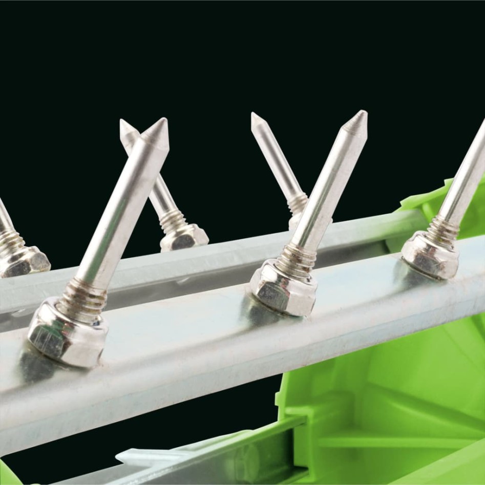 Draper Tools Aireador de césped de rodillo con pinchos verde 450