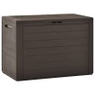 Caja de almacenamiento de jardín marrón 78x44x55 cm