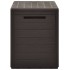 Caja de almacenamiento de jardín marrón 78x44x55
