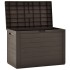 Caja de almacenamiento de jardín marrón 78x44x55