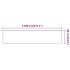 Toldo vertical blanco 60x1200 cm tela