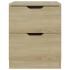 Mesita de noche madera de ingeniería roble Sonoma 40x40x50