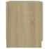 Mesita de noche madera de ingeniería roble Sonoma 40x40x50