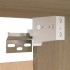 Juego de muebles de salón 3 piezas roble