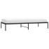 Estructura de cama sin colchón metal negro 90x200