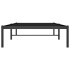 Estructura de cama sin colchón metal negro 90x200