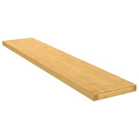 Estante de pared de bambú 100x20x2,5
