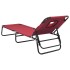 Tumbona plegable acero recubrimiento en polvo tela Oxford