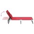 Tumbona plegable acero recubrimiento en polvo tela Oxford