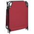 Tumbona plegable acero recubrimiento en polvo tela Oxford