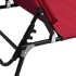 Tumbona plegable acero recubrimiento en polvo tela Oxford