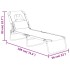 Tumbona plegable tela Oxford acero recubrimiento en polvo