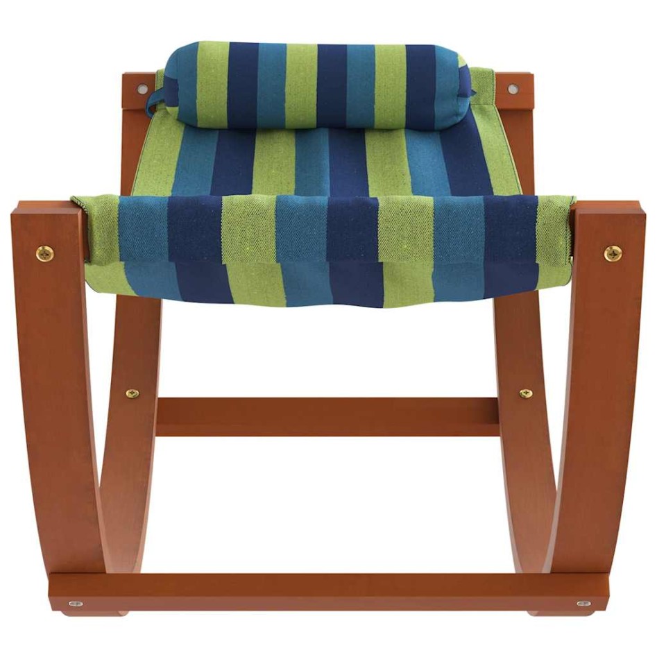 Hamaca mecedora para niños tela azul y