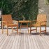 Mesa auxiliar madera maciza acacia 45x45x60