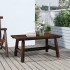 Mesa de centro de madera maciza de abeto 90x50x41