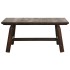 Mesa de centro de madera maciza de abeto 90x50x41