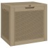 Caja de almacenaje de jardín PP marrón claro 55,5x43x53