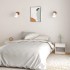 Mesitas de noche 2 uds madera maciza de pino blanca 40x31x40