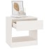 Mesitas de noche 2 uds madera maciza de pino blanca 40x31x40