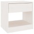 Mesitas de noche 2 uds madera maciza de pino blanca 40x31x40