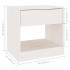 Mesitas de noche 2 uds madera maciza de pino blanca 40x31x40