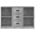 Aparador madera contrachapada gris hormigón 104,5x35,5x67,5