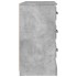 Aparador madera contrachapada gris hormigón 104,5x35,5x67,5