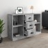 Aparador madera contrachapada gris hormigón 104,5x35,5x67,5
