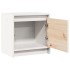 Mesitas de noche 2 uds madera maciza pino blanco 40x30,5x40