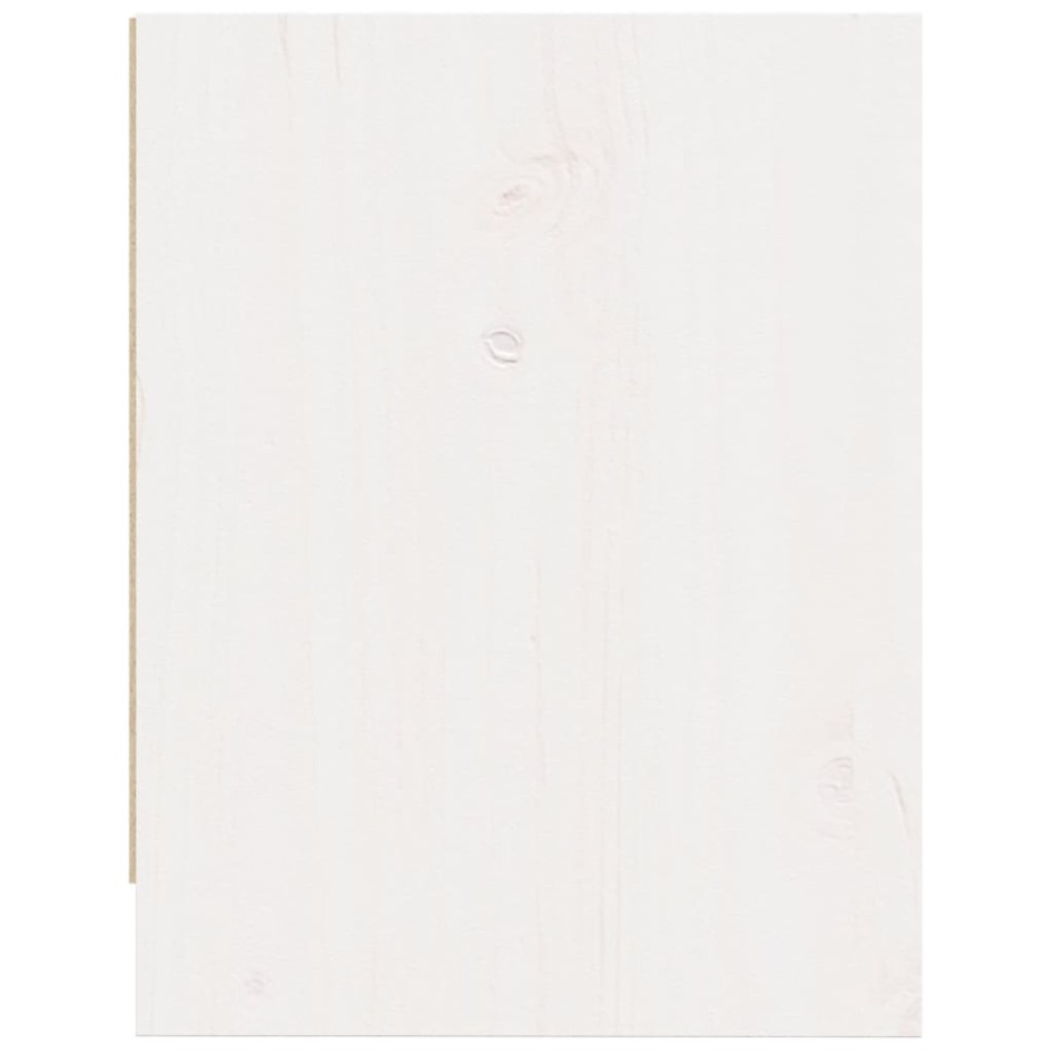 Mesitas de noche 2 uds madera maciza pino blanco 40x30,5x40