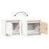 Mesitas de noche 2 uds madera maciza pino blanco 40x30,5x40