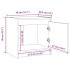 Mesitas de noche 2 uds madera maciza pino blanco 40x30,5x40