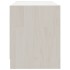Mueble para TV de madera maciza de pino blanco 80x31x39
