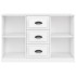 Aparador madera contrachapada blanco brillo 104,5x35,5x67,5