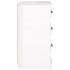 Aparador madera contrachapada blanco brillo 104,5x35,5x67,5