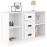 Aparador madera contrachapada blanco brillo 104,5x35,5x67,5