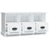 Mueble de TV madera contrachapada blanco 100x35x50