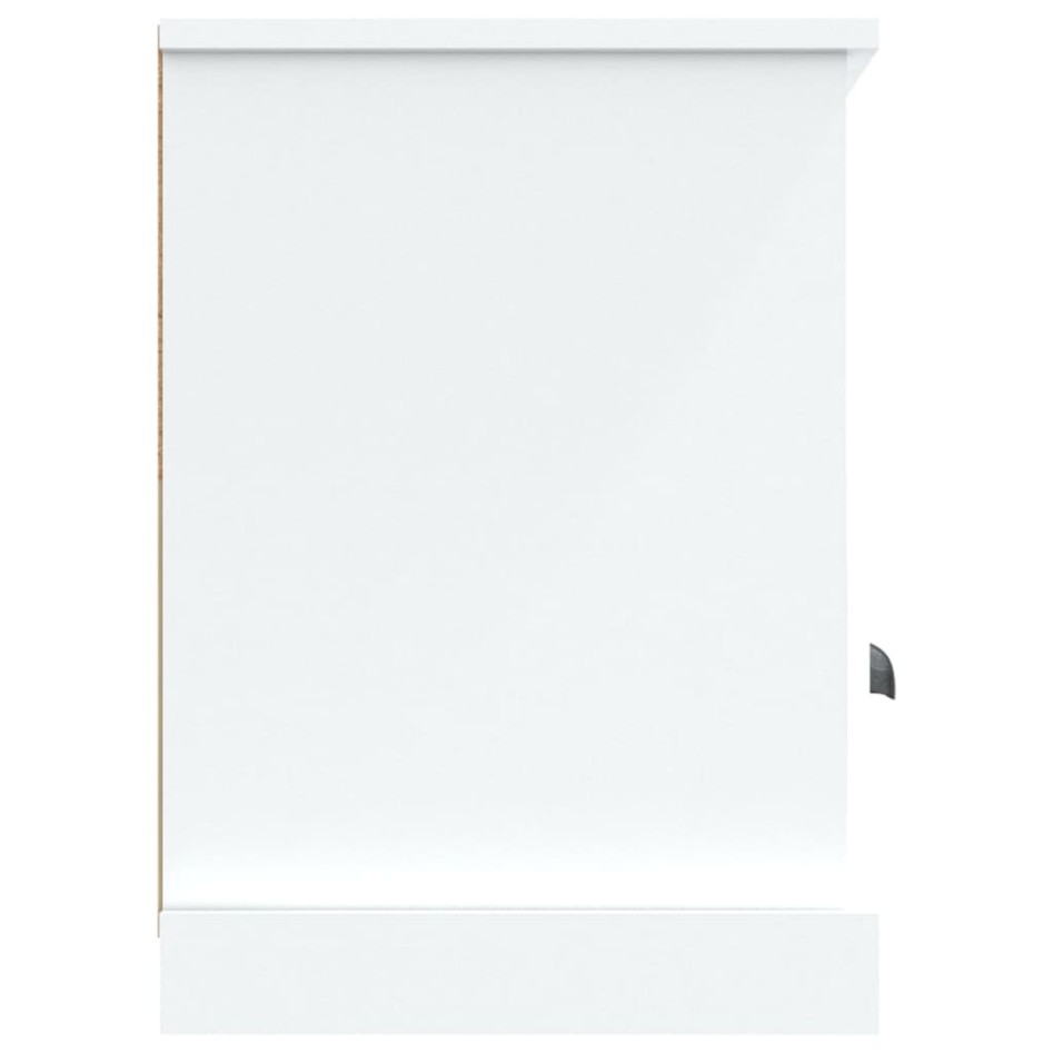 Mueble de TV madera contrachapada blanco 100x35x50