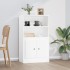 Aparador de madera contrachapada blanco 60x35,5x103,5