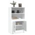 Aparador de madera contrachapada blanco 60x35,5x103,5