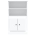 Aparador de madera contrachapada blanco 60x35,5x103,5