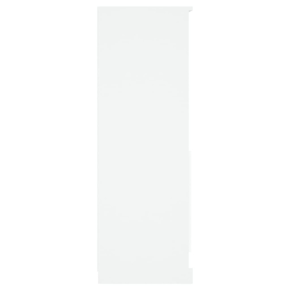 Aparador de madera contrachapada blanco 60x35,5x103,5