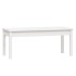Banco de jardín madera maciza pino blanco 109x44x45