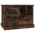 Mesita de noche color roble ahumado 60x39x45