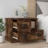 Mesita de noche color roble ahumado 60x39x45