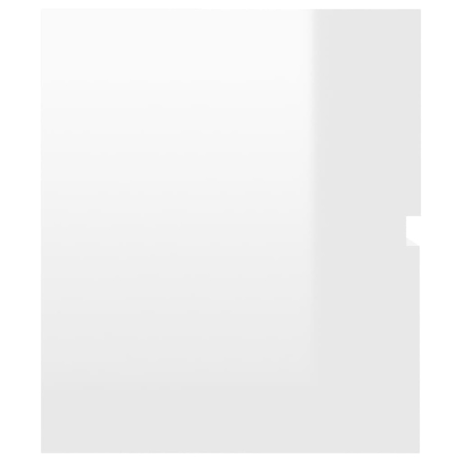 Juego de muebles de baño madera de ingeniería blanco