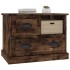 Mesita de noche color roble ahumado 60x39x45