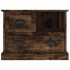 Mesita de noche color roble ahumado 60x39x45