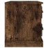 Mesita de noche color roble ahumado 60x39x45